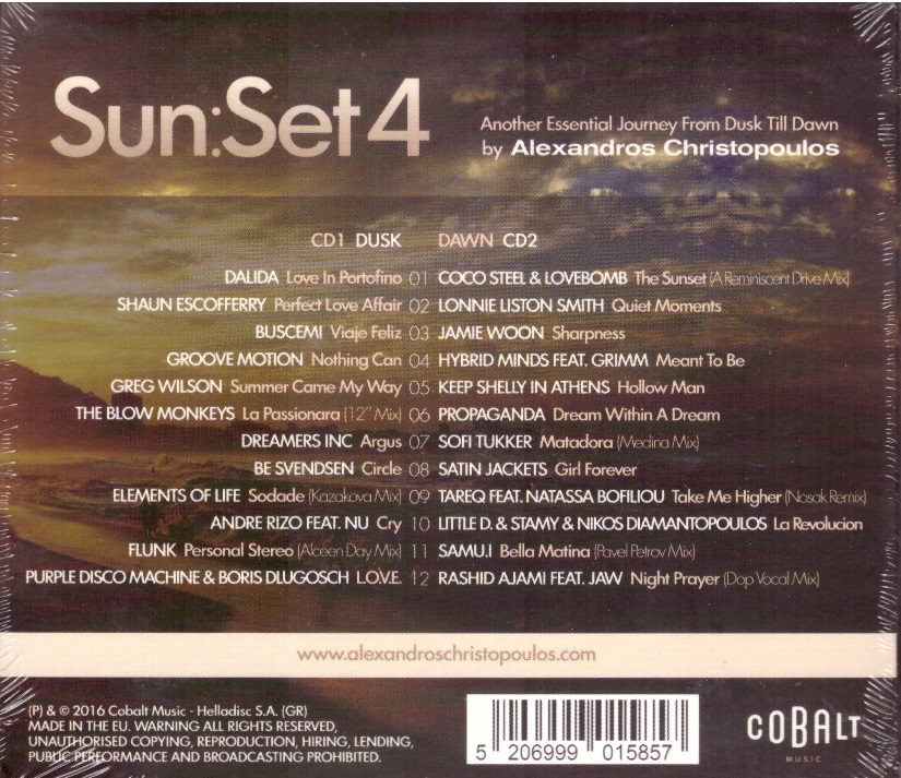 Sun:Set 4 by Alexandros Christopoulos [2CD]