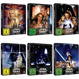Star Wars: The Complete Saga I-VI [Blu-ray Steelbook combo]